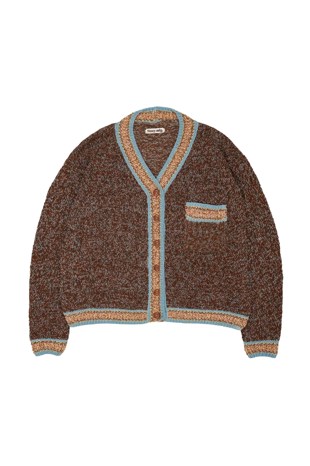 Bulb Knit Cardigan - Twisted Mossbank - 1