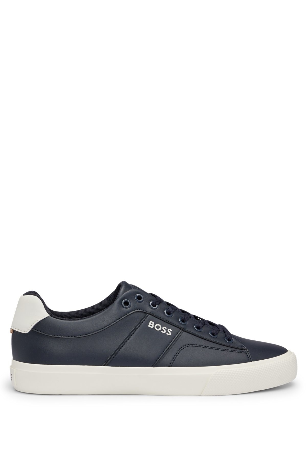CUPSOLE LACE-UP TRAINERS WITH CONTRAST LOGO - 1
