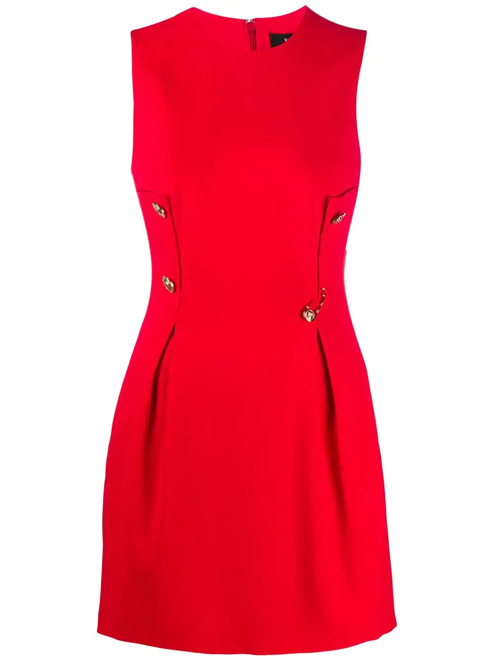 buttoned safety-pin dress - 1