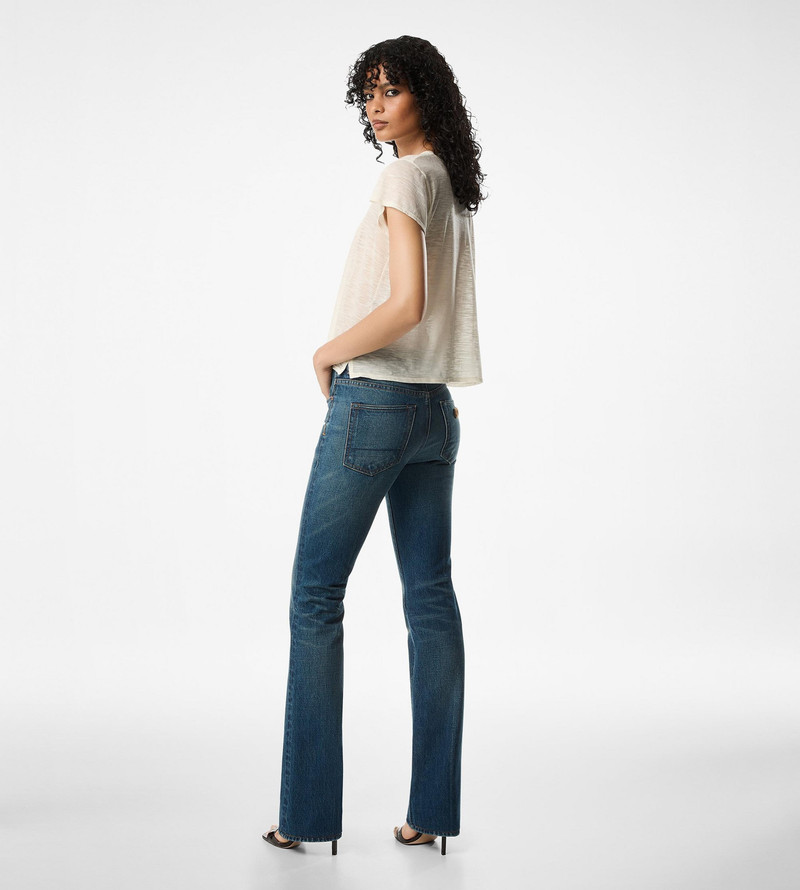 SLUB COTTON JERSEY CREWNECK T-SHIRT 3