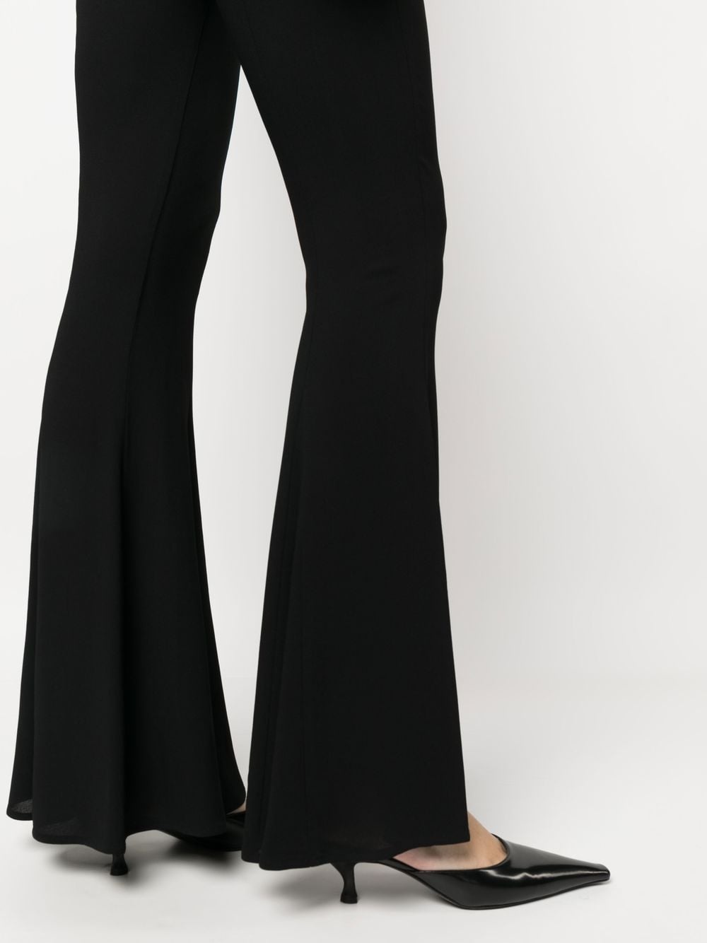 mid-rise flared trousers - 5