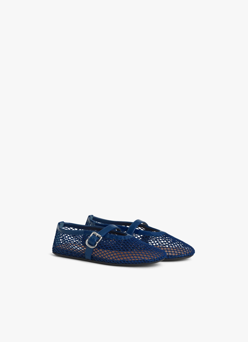 Alaïa BALLET FLATS IN FISHNET outlook