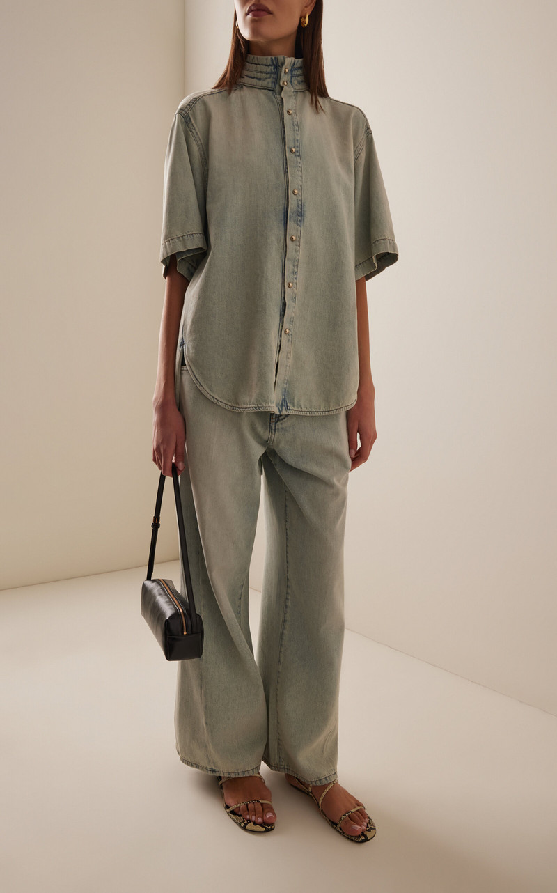 DARKPARK Iris Paper-Bag Jeans blue outlook