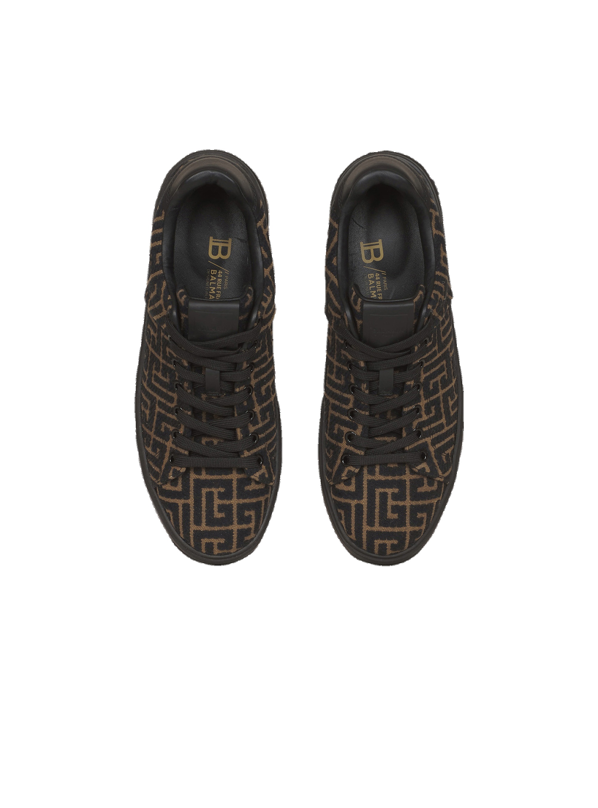 Monogram jacquard B-Court sneakers - 3