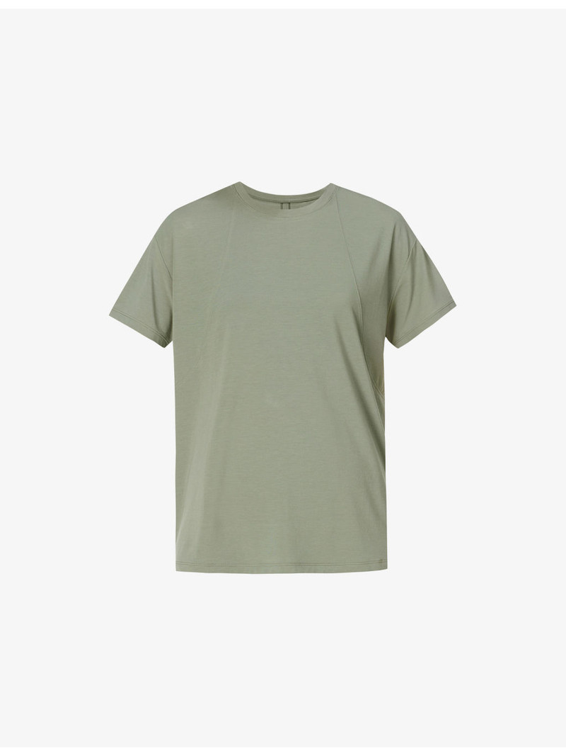 Soft Flow Studio Wrap-Back Stretch-Jersey T-Shirt 1