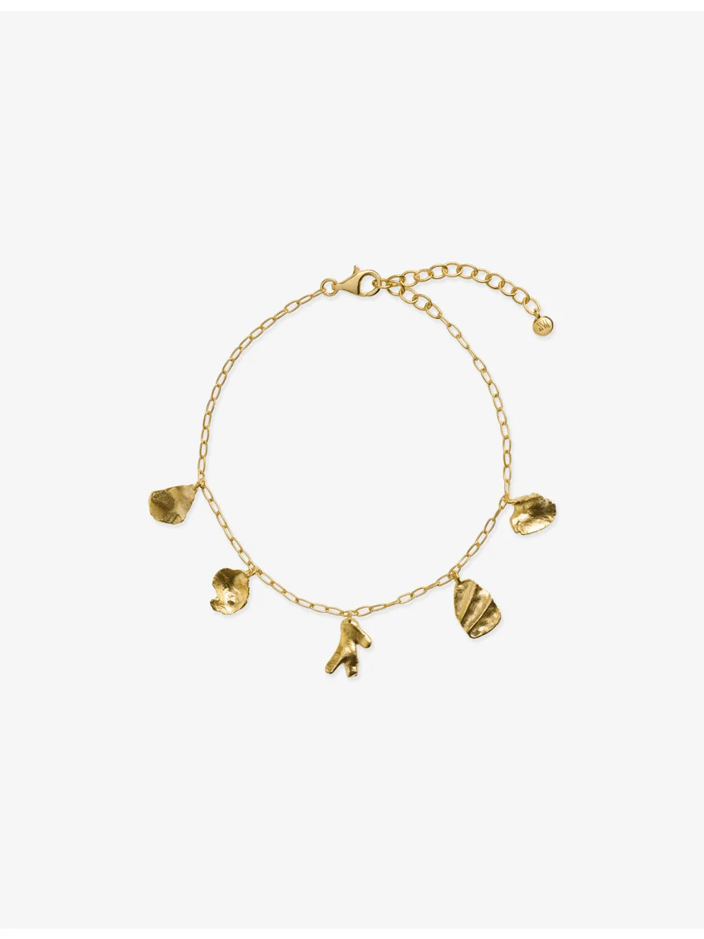 Fragments Asymmetric 18ct Yellow Gold-Plated Vermeil Sterling-Silver Chain Bracelet - 1