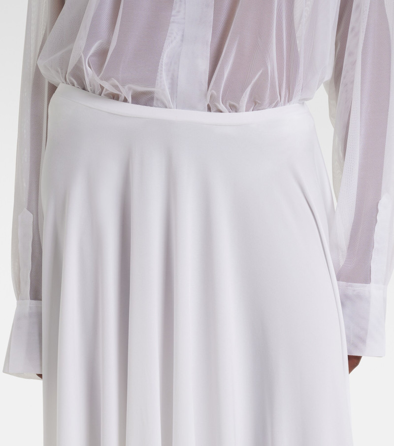 Pleated jersey midi skirt 3