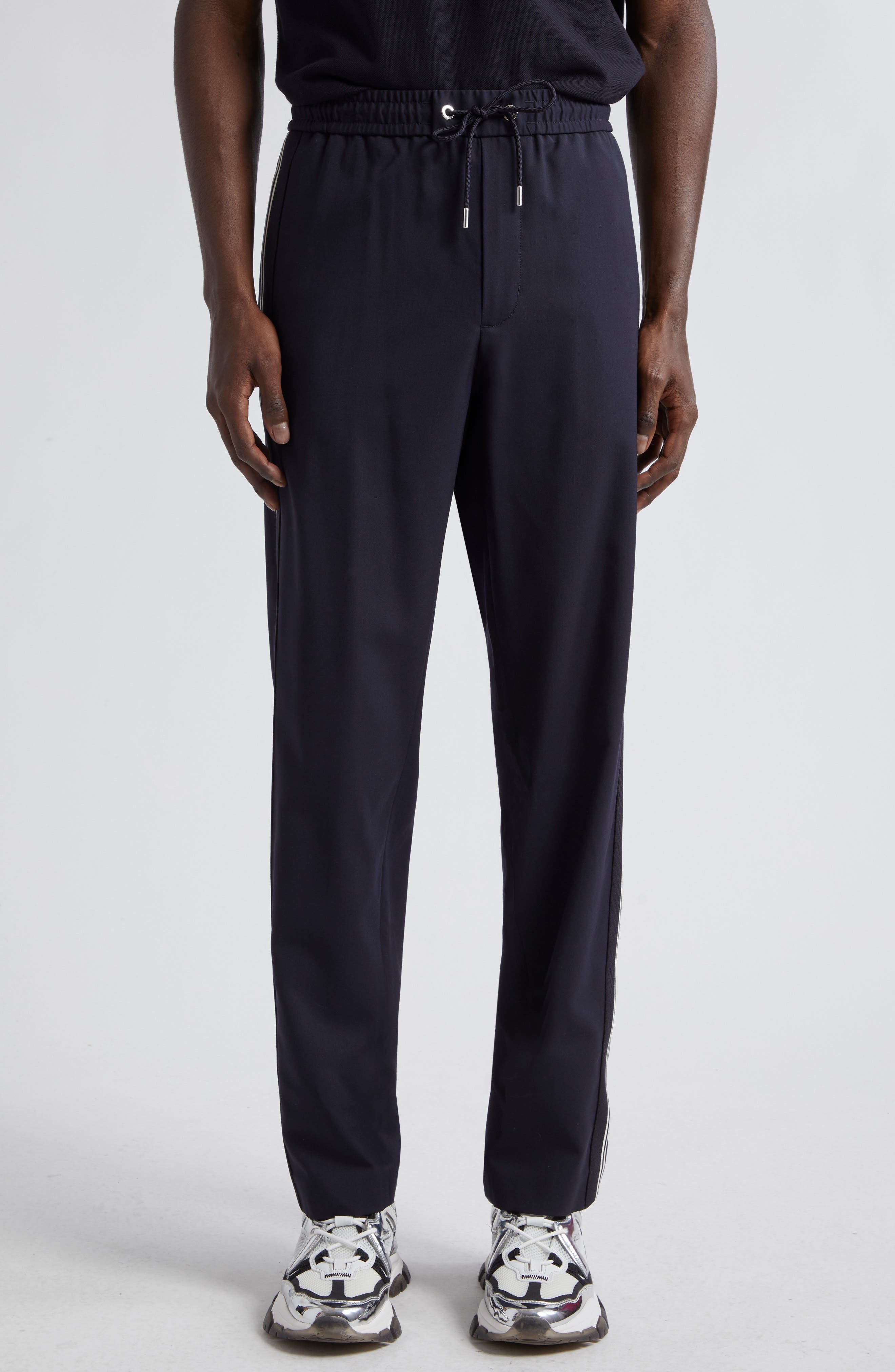 Stretch Gabardine Track Pants - 1