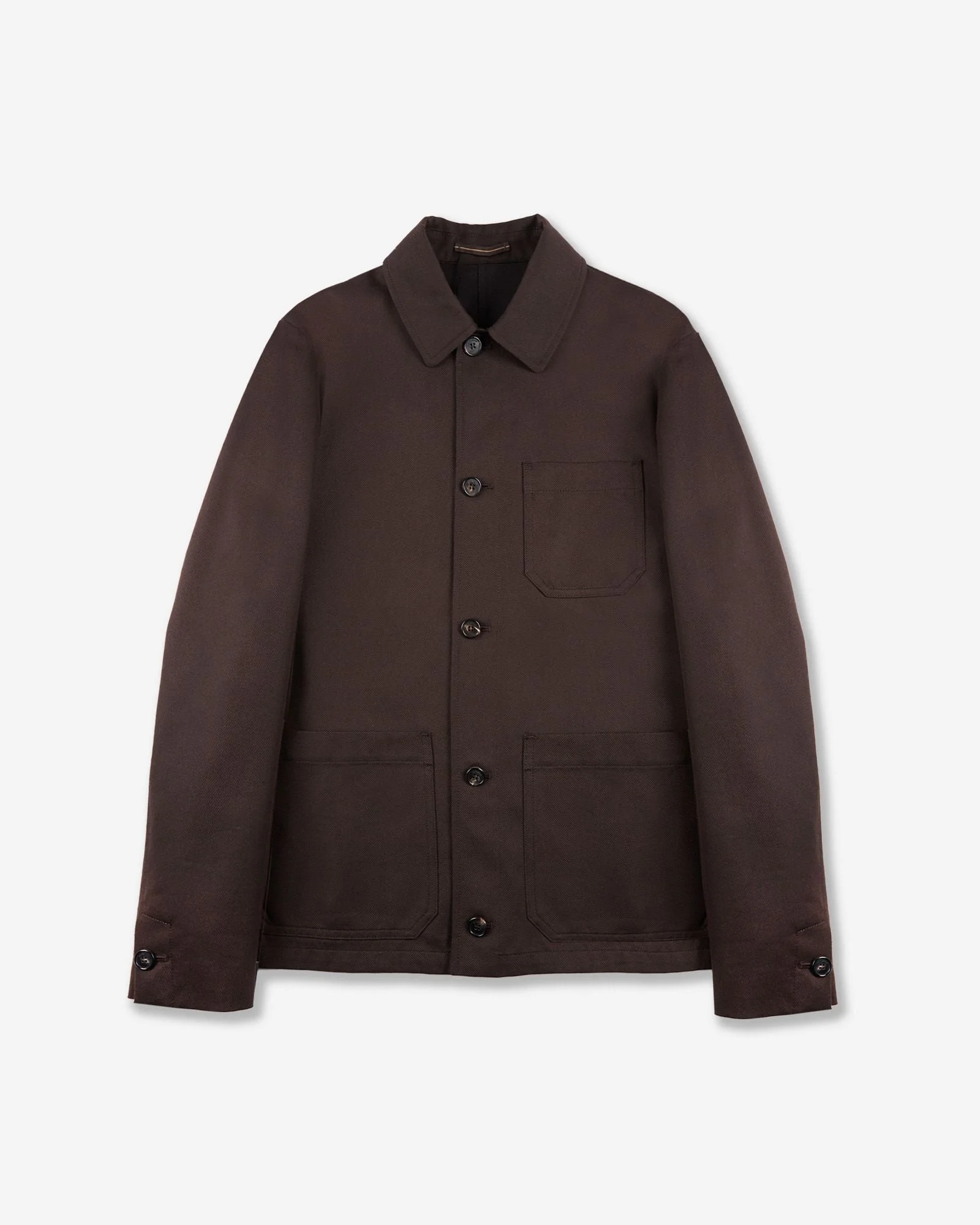 Wool and cotton drill blouson jacket - 1