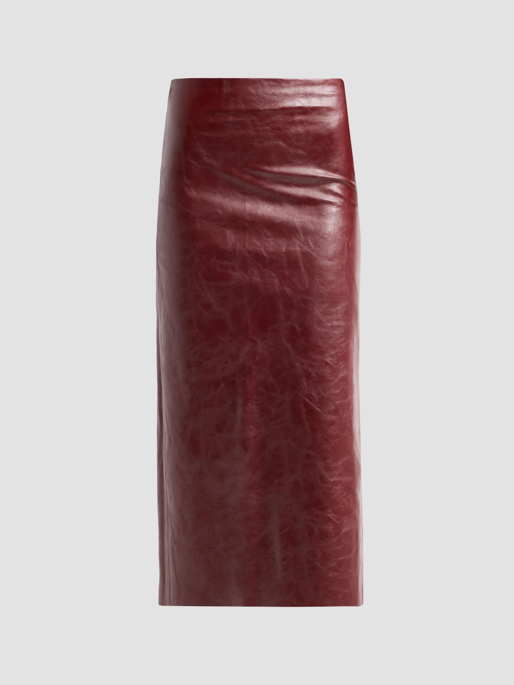 Women's Maeve Solid Side-Slit Midi Skirt - Cognac - 1