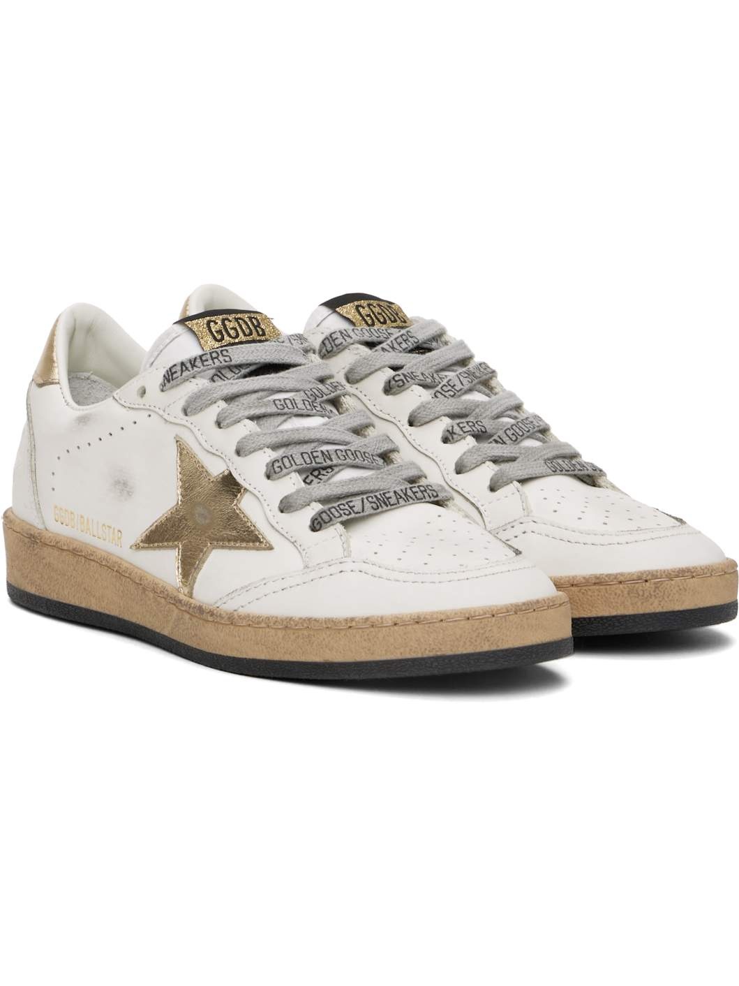 White Ball Star Sneakers - 4