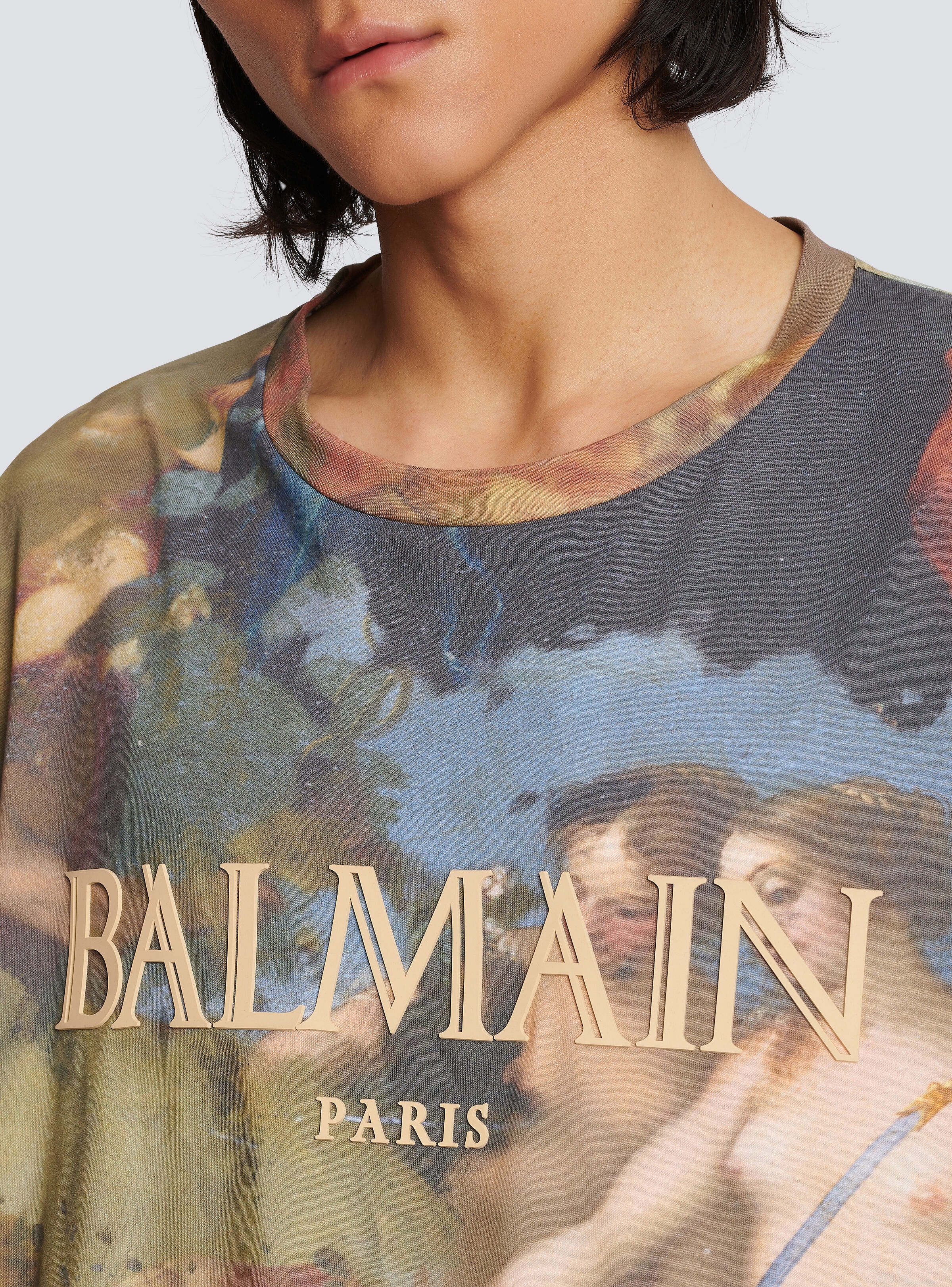 Oversized Pastel print T-shirt - 7