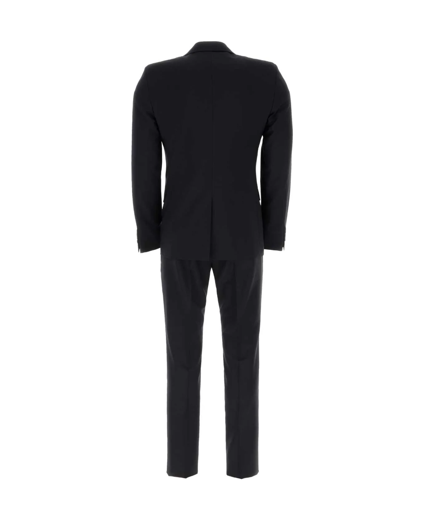 Midnight Blue Wool Blend Suit - 1