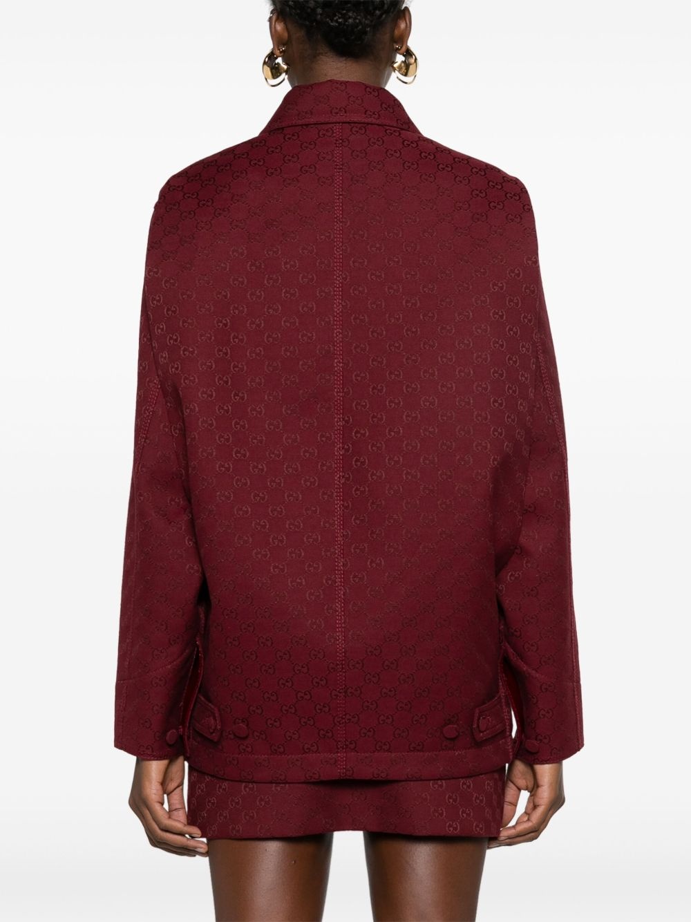 GG jacquard military jacket - 4