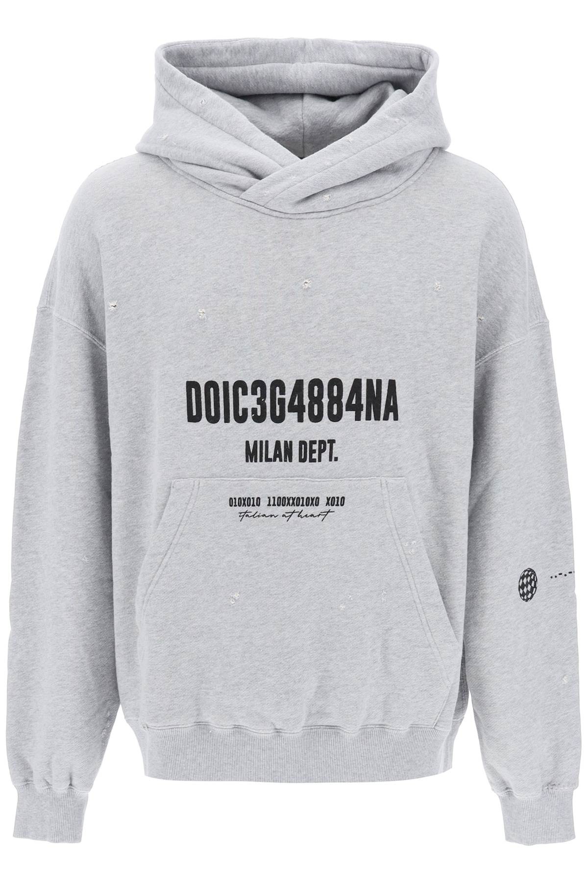 Dolce & Gabbana Distressed-Effect Hoodie Men - 1