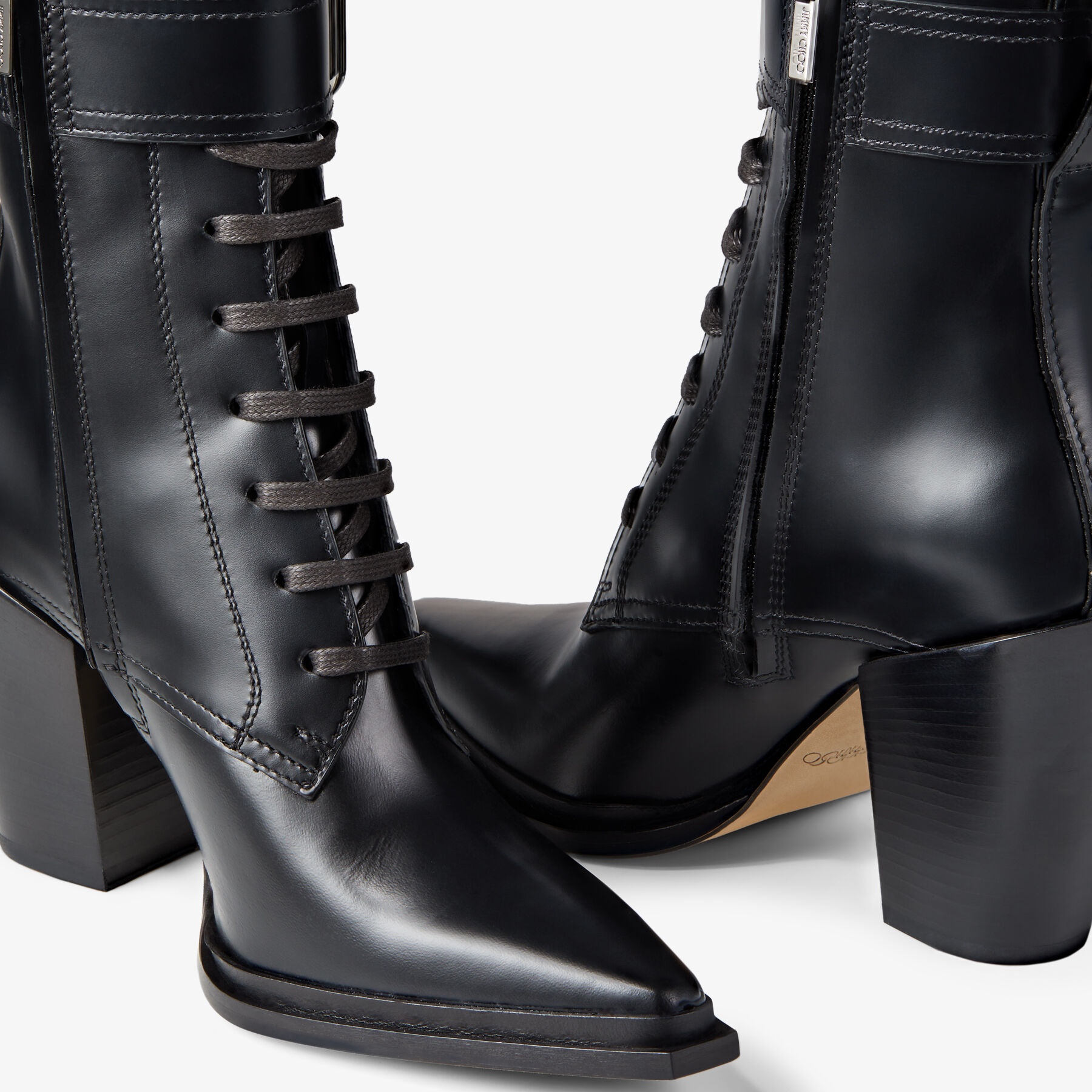 Myos 80
Black Brushed Calf Leather Ankle Boots - 4