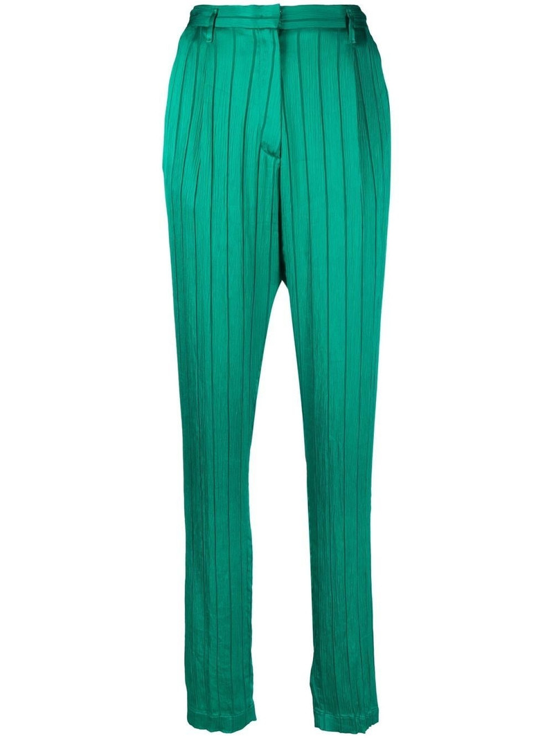 striped high-waisted trousers 1