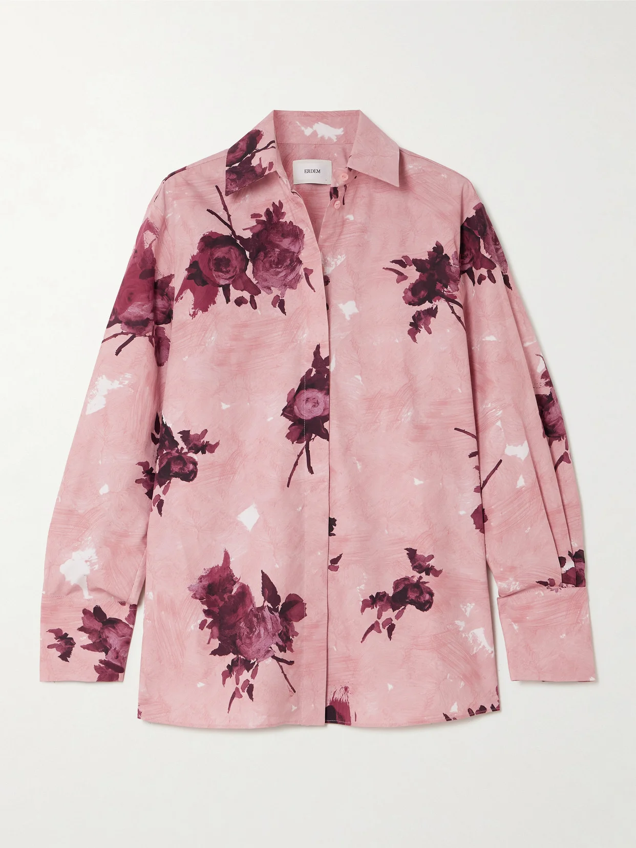 Floral-print Cotton-poplin Shirt - 1