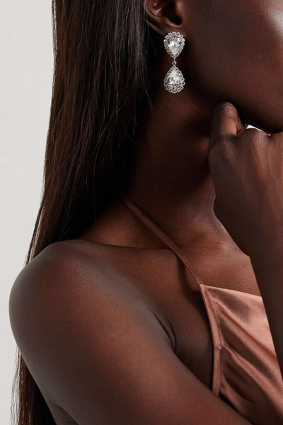 Jennifer Behr Evalina silver-tone crystal earrings outlook