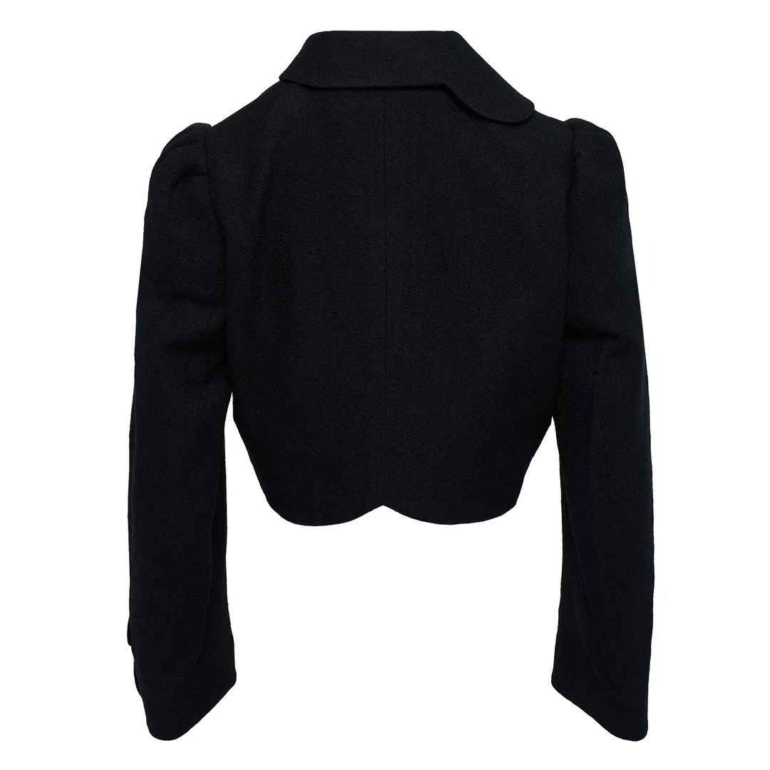 Herringbone Pattern Wool Mille Jacket - 2