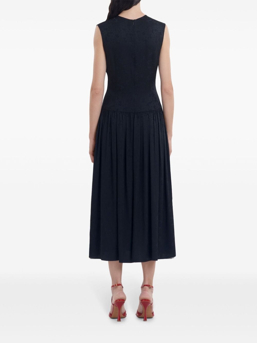 V-neck mini dress - 4