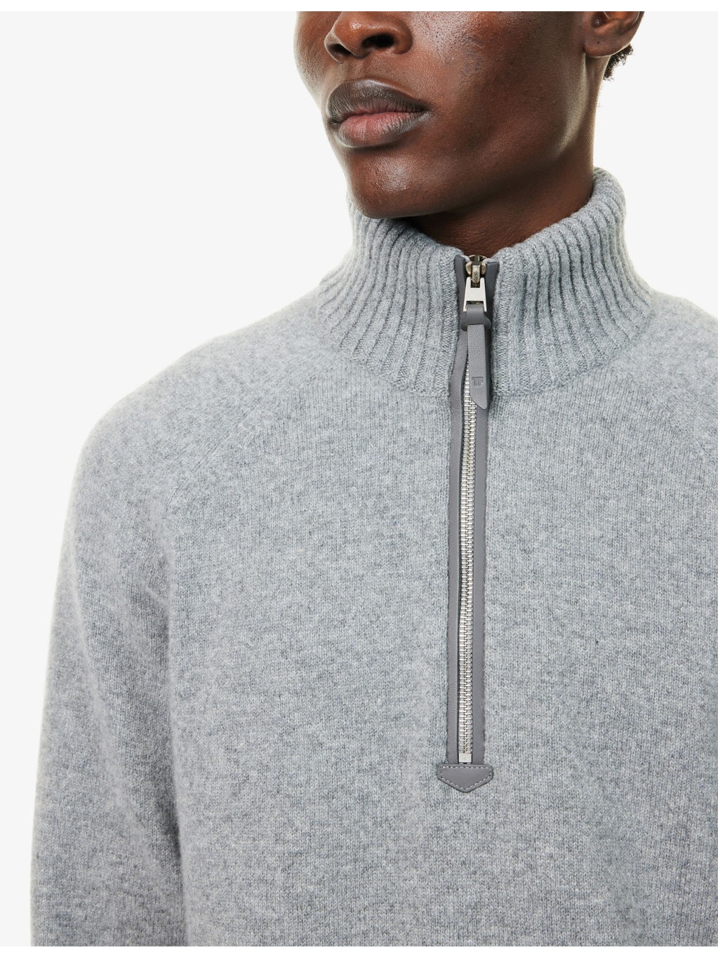 Funnel-Neck Half-Zip Cashmere Jumper - 5