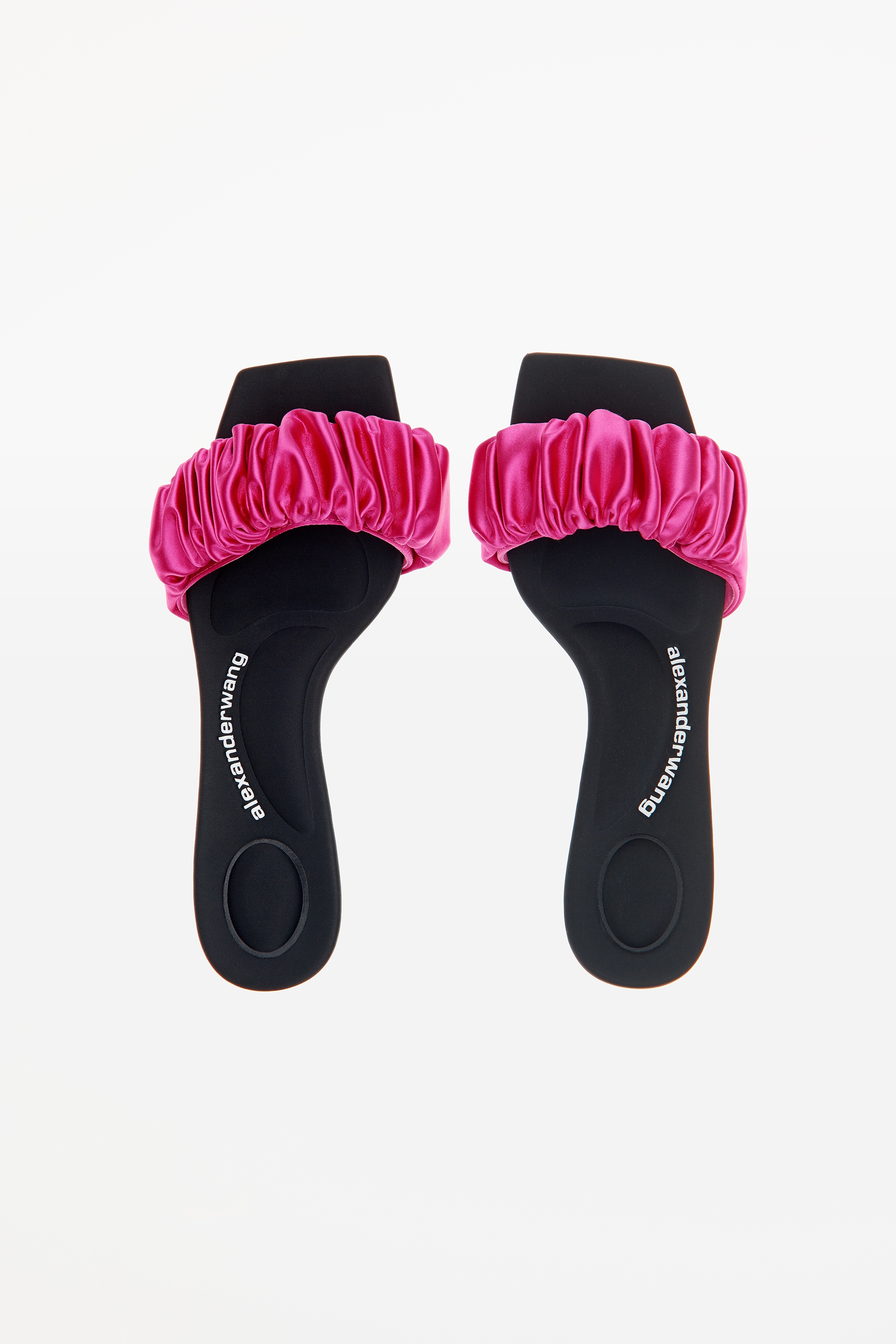JESSIE SCRUNCHIE SLIDE SANDAL IN SATIN - 6