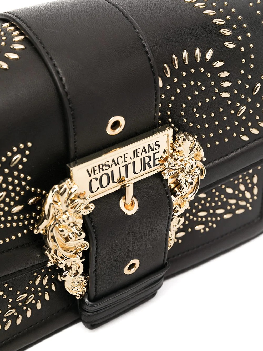 buckled studded shoulder bag - 4