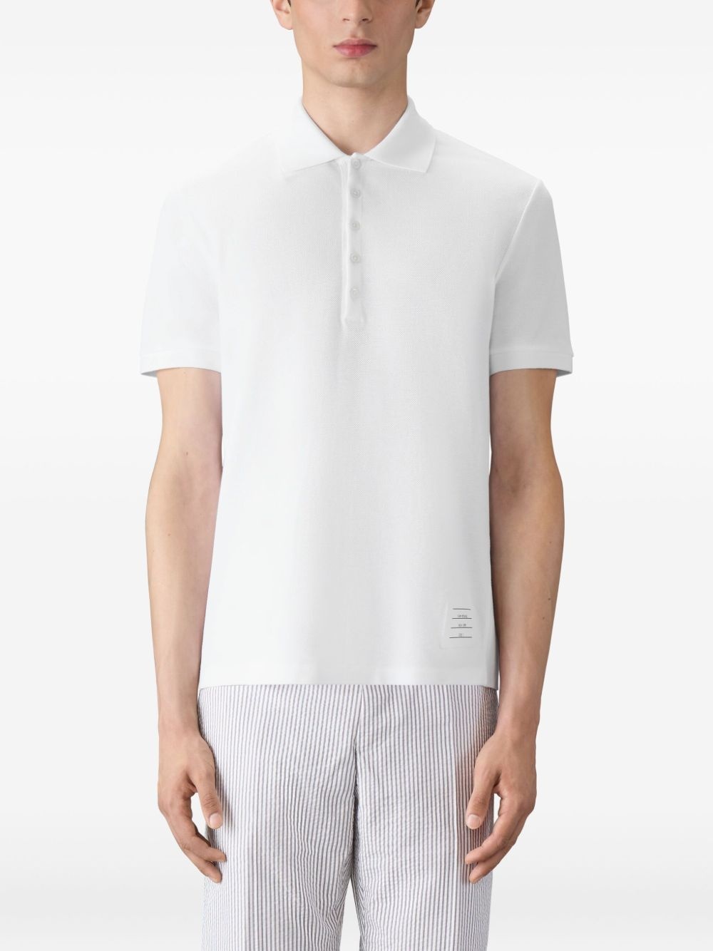 button-placket polo shirt - 3