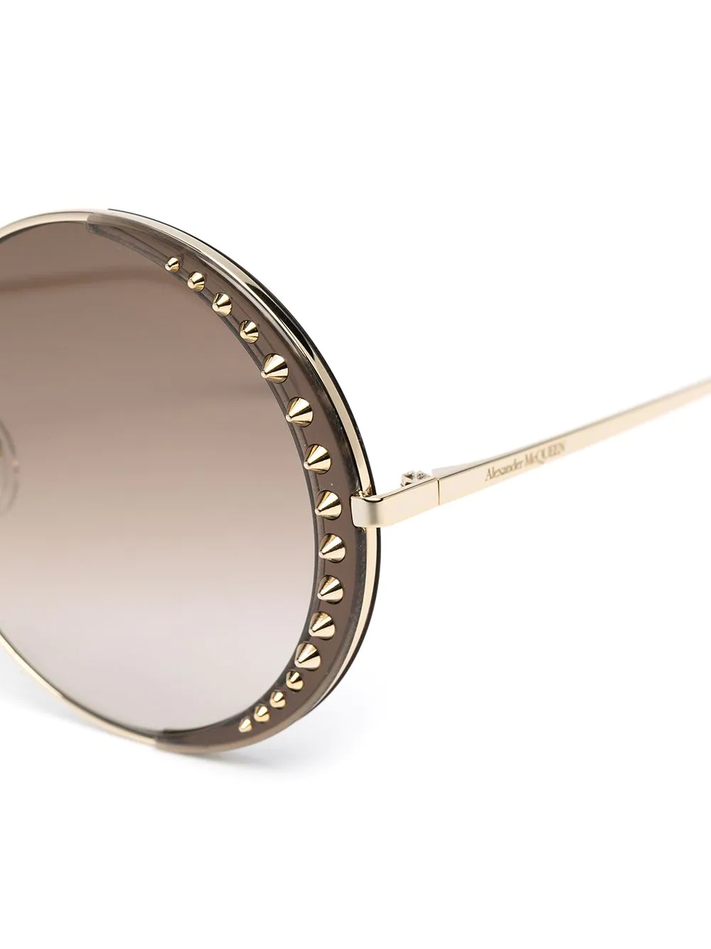 studded border round sunglasses - 3