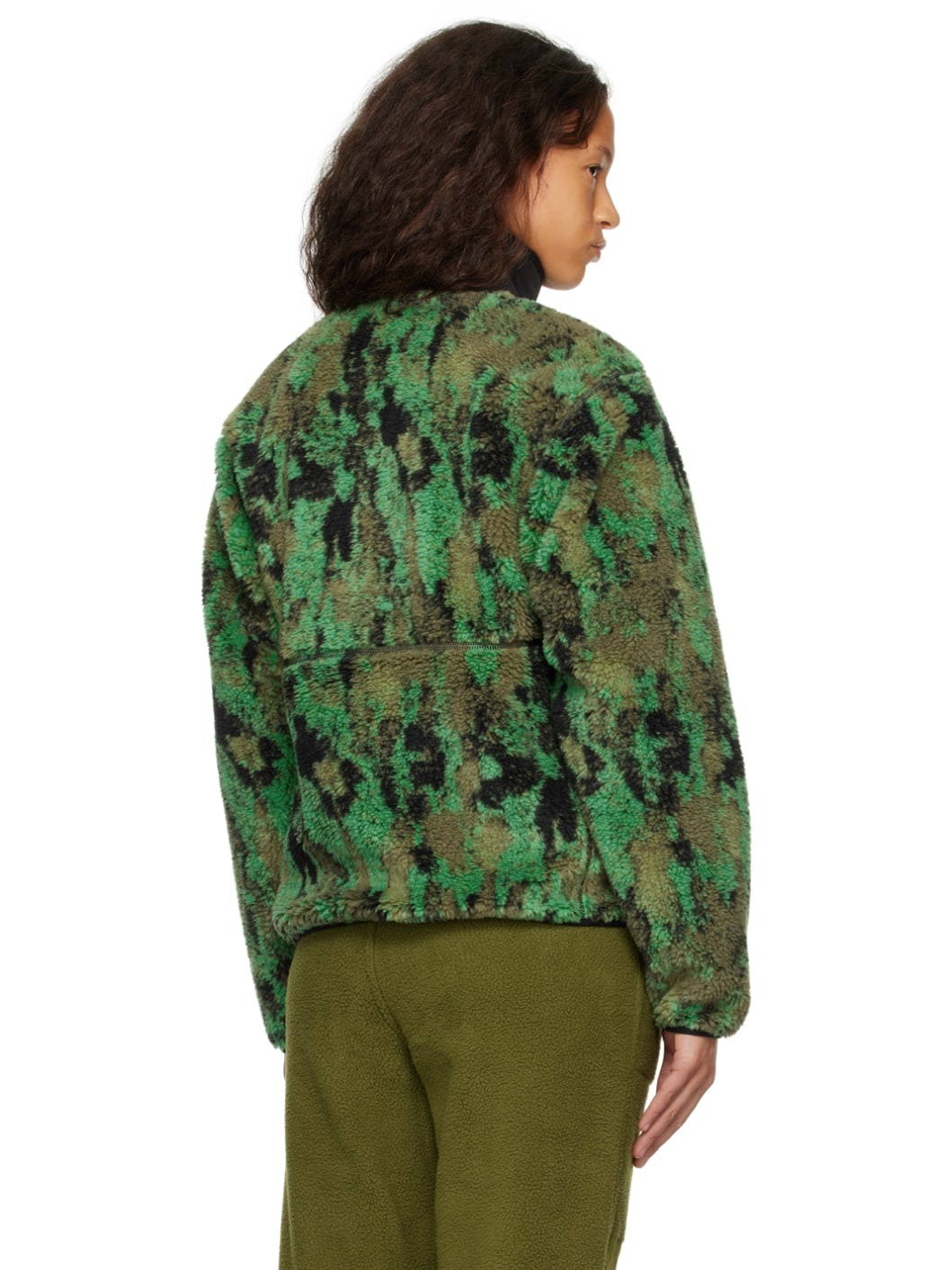 Green Extreme Pile Sweater - 3