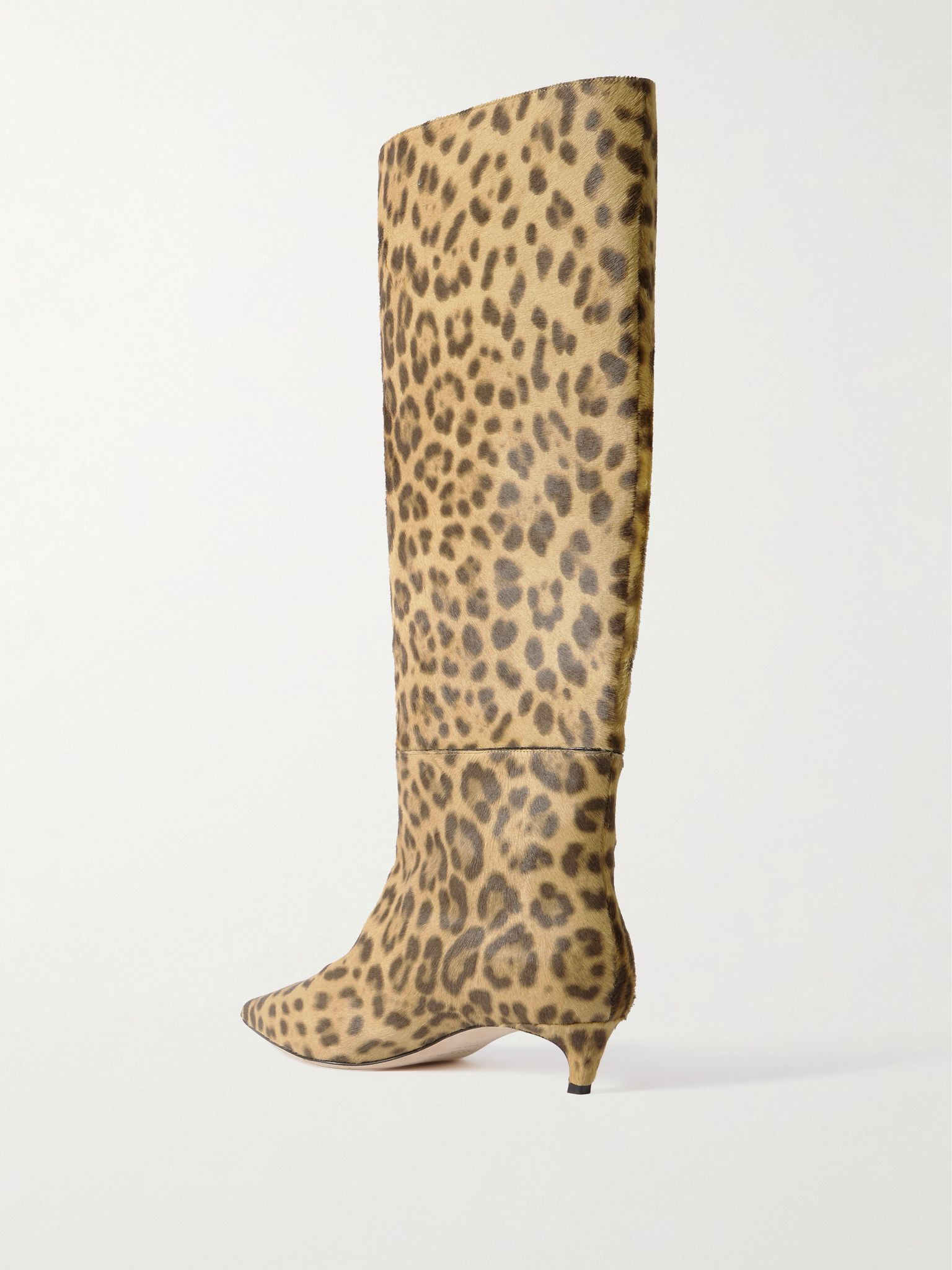 Maxima 35 leopard-print calf hair knee boots Leopard print - 3