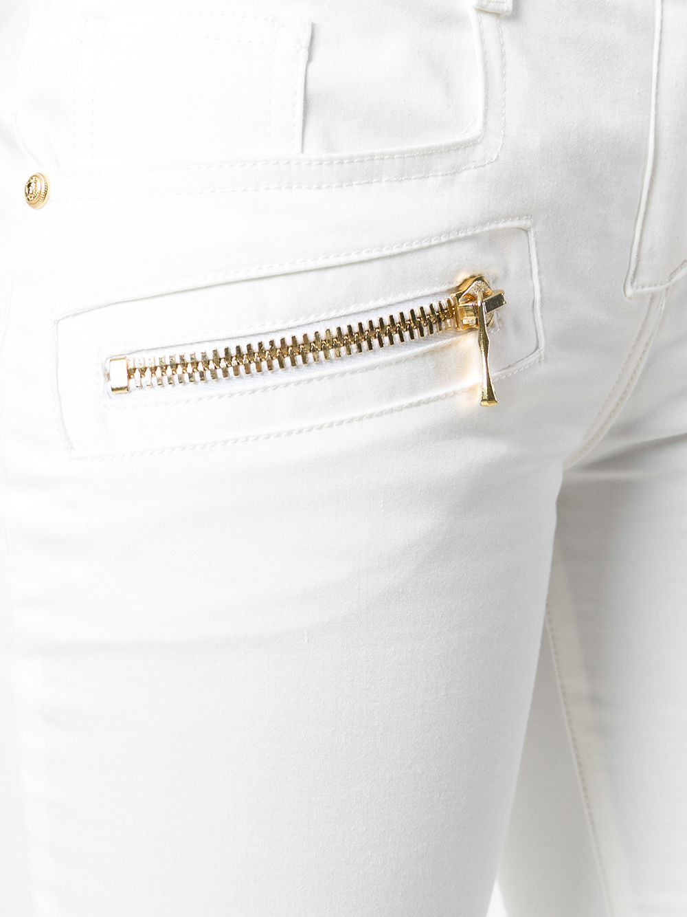 skinny biker trousers - 5