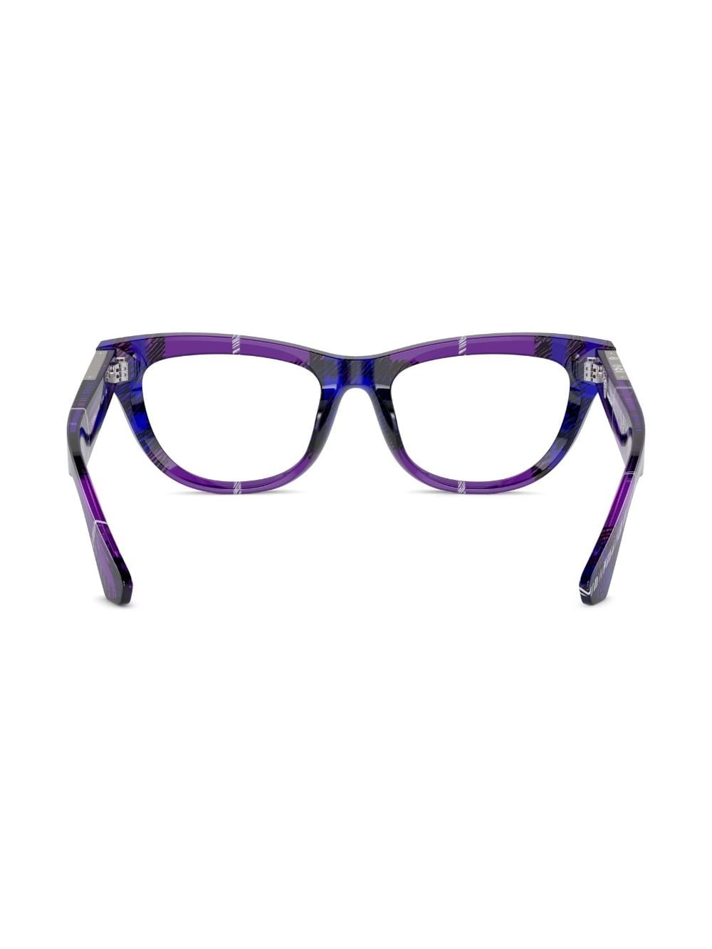 check-pattern cat-eye glasses - 4