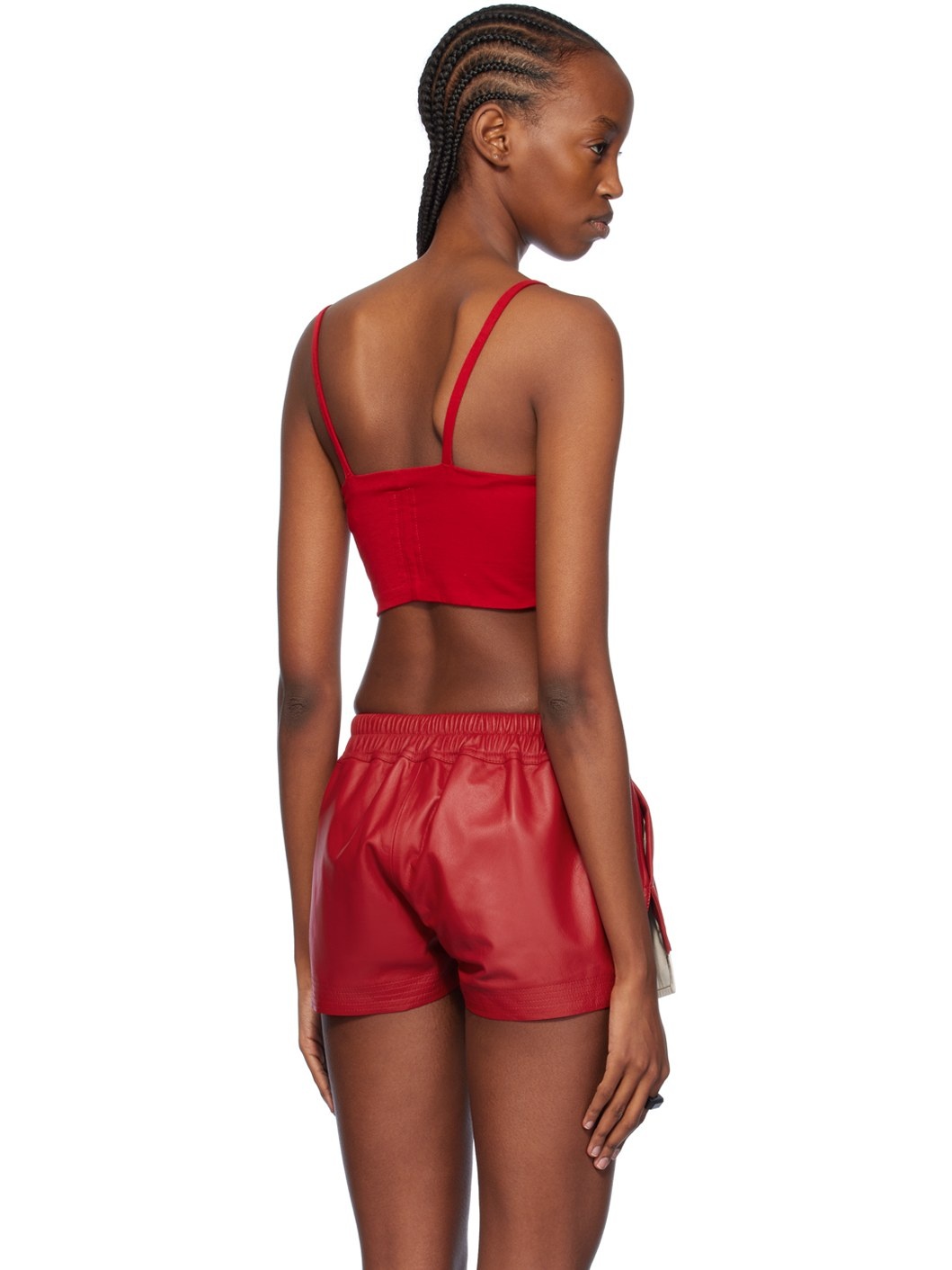 Red Bandeau Tank Top - 3