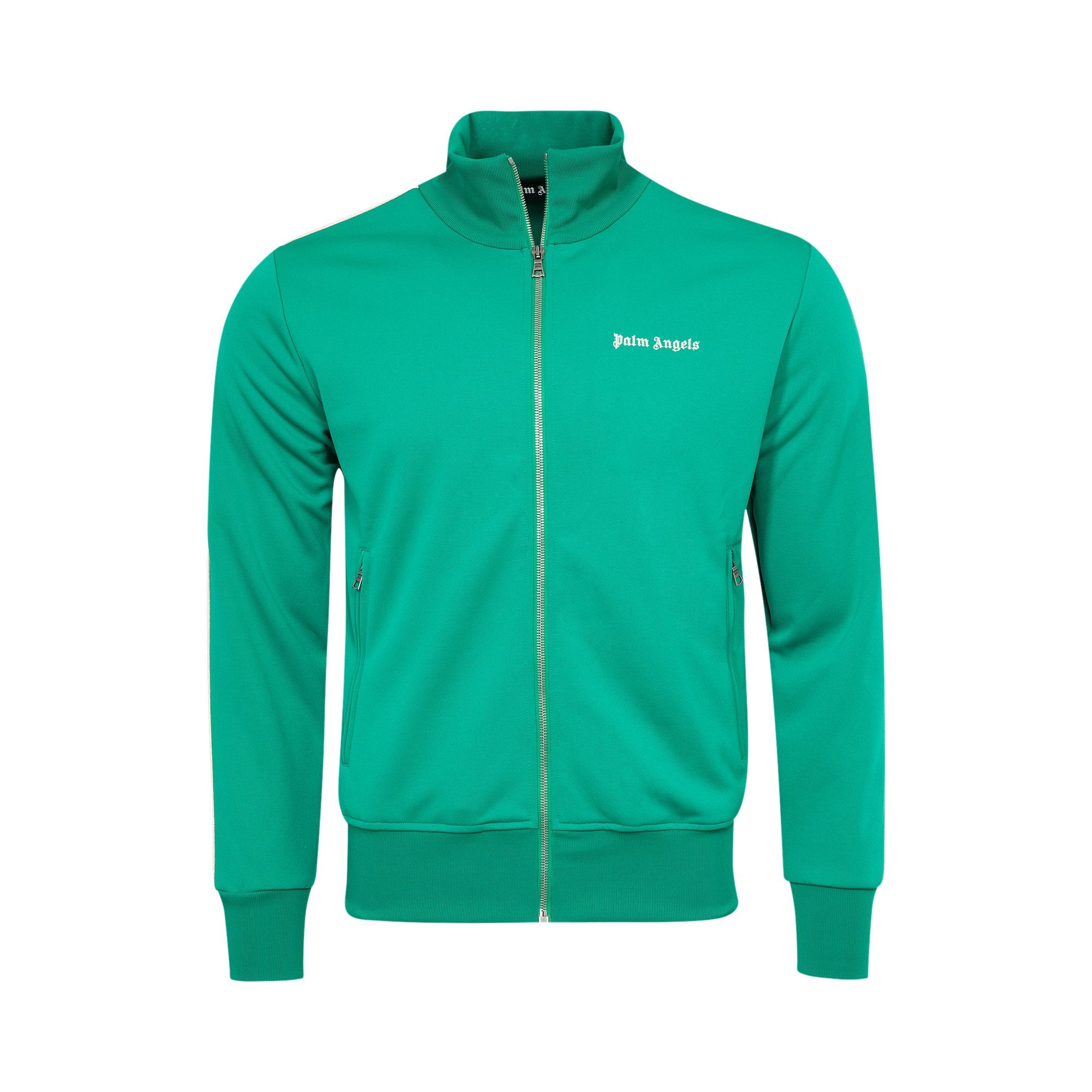 Palm Angels Classic Logo Track Jacket 'Green' - 1