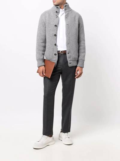 Herno button-down knit cardigan outlook