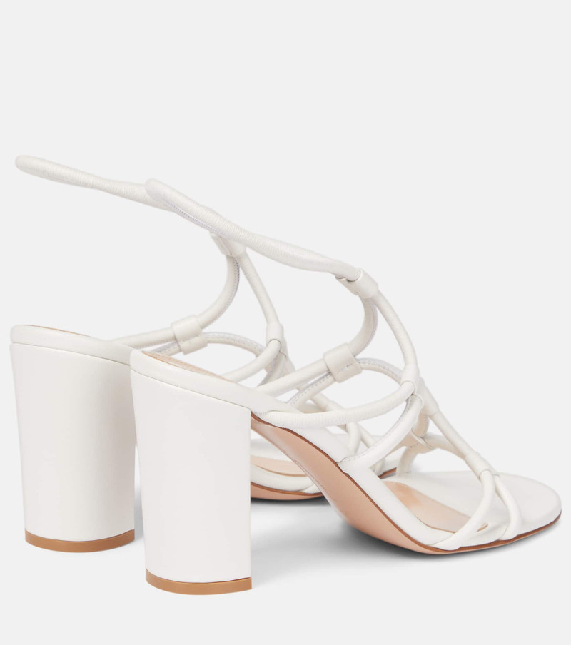 Gianvito Rossi Cage 85 leather sandals outlook