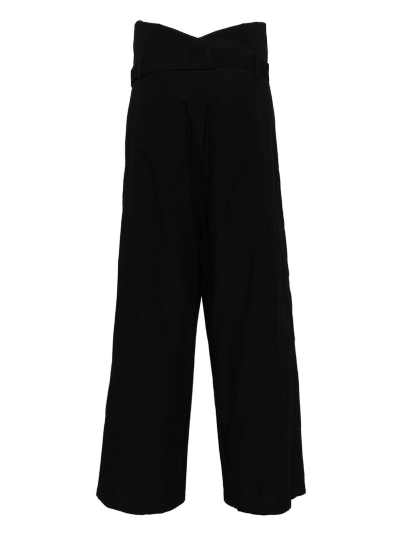 Y's high-rise straight-leg trousers outlook
