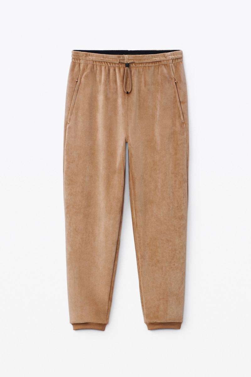 SWEATPANT IN BONDED VELOUR 1