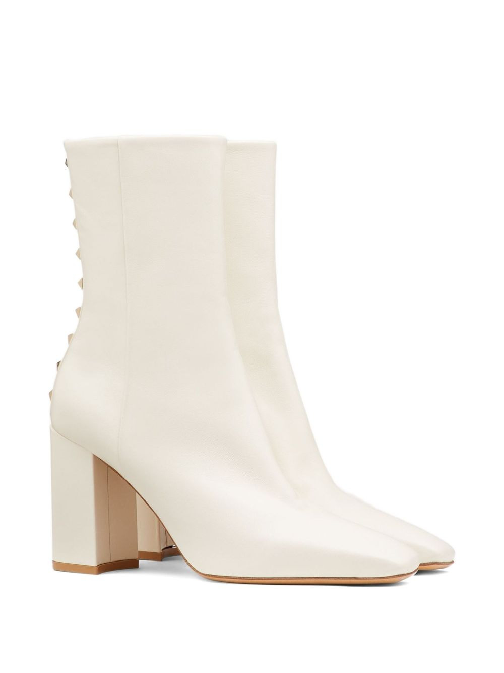 90mm studded-detail block-heel boots - 2