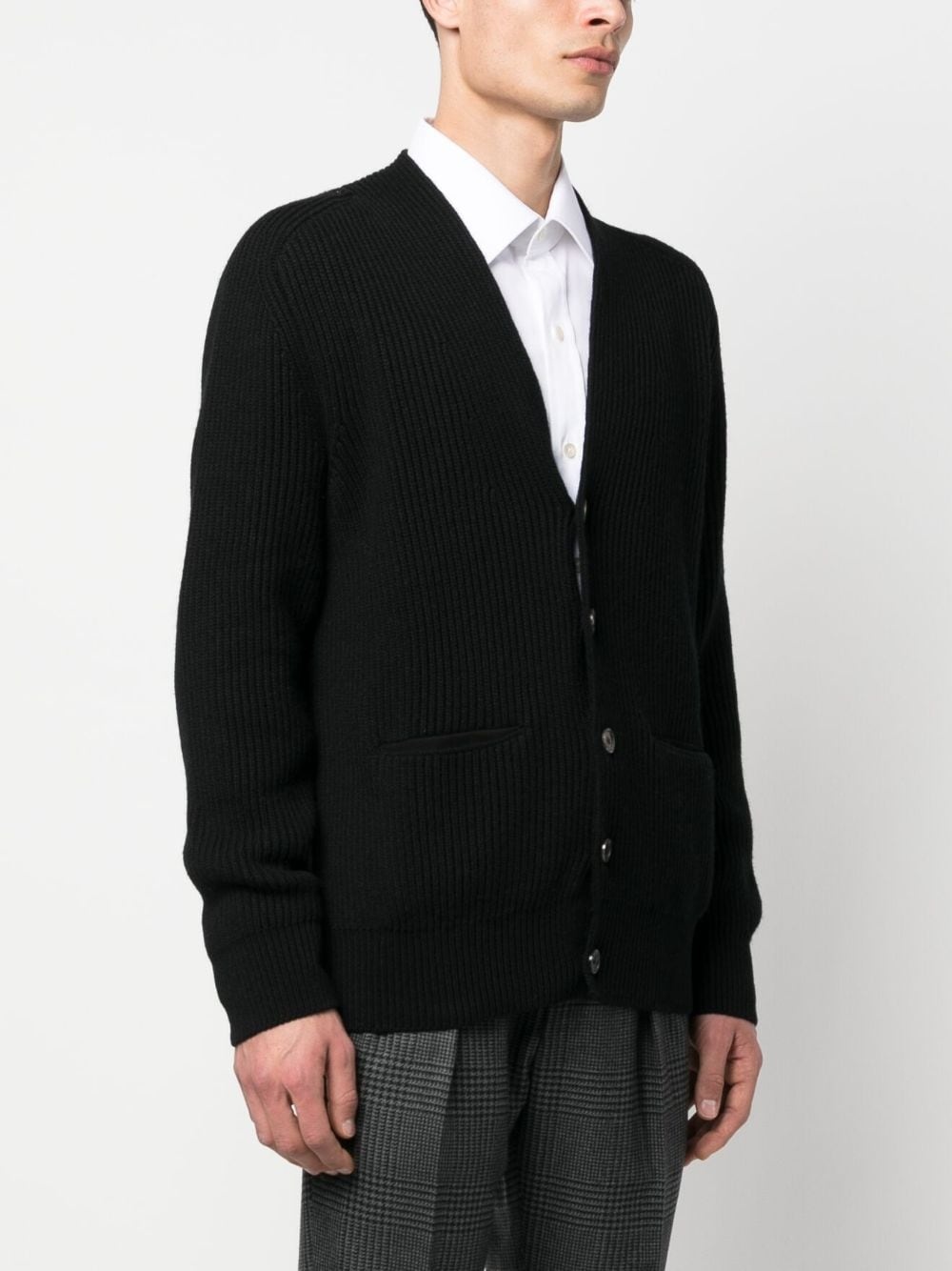 chunky ribbed-knit cardigan - 3