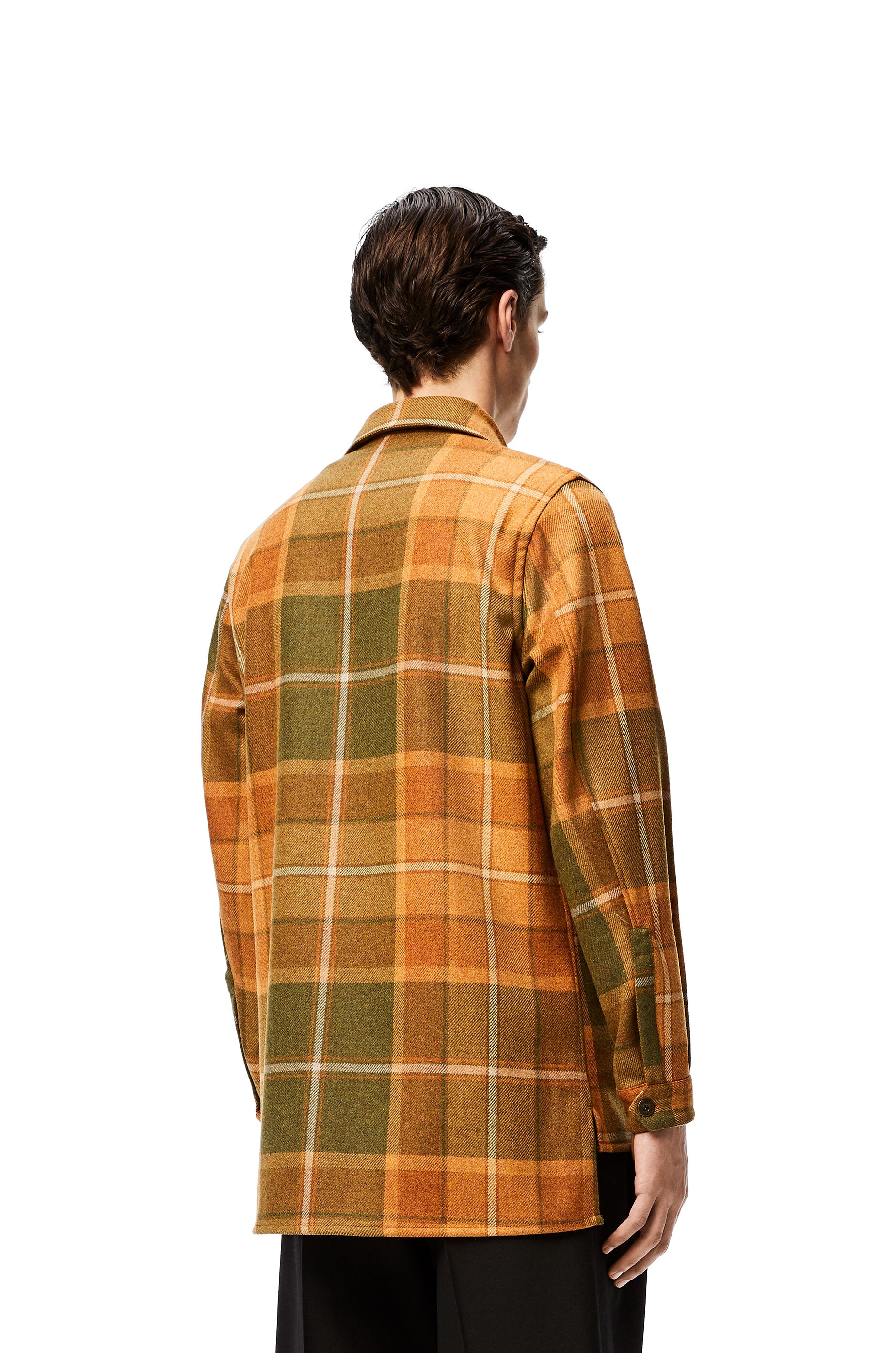 Overshirt in check wool - 4