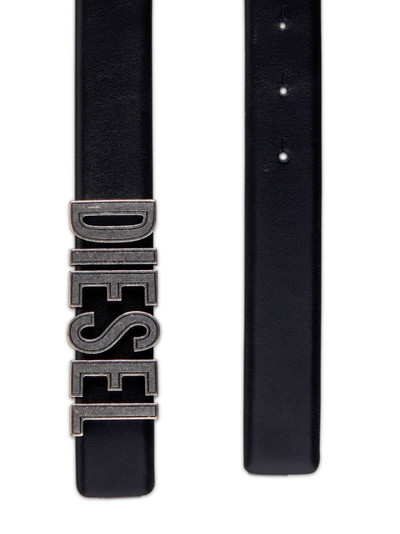 Diesel logo-lettering leather belt outlook