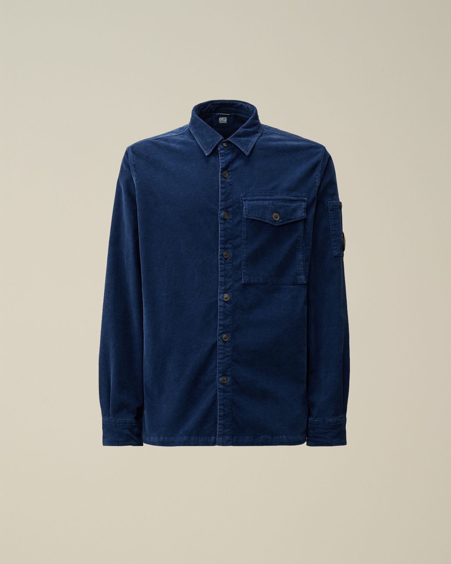 Corduroy Lens Buttoned Shirt - 1