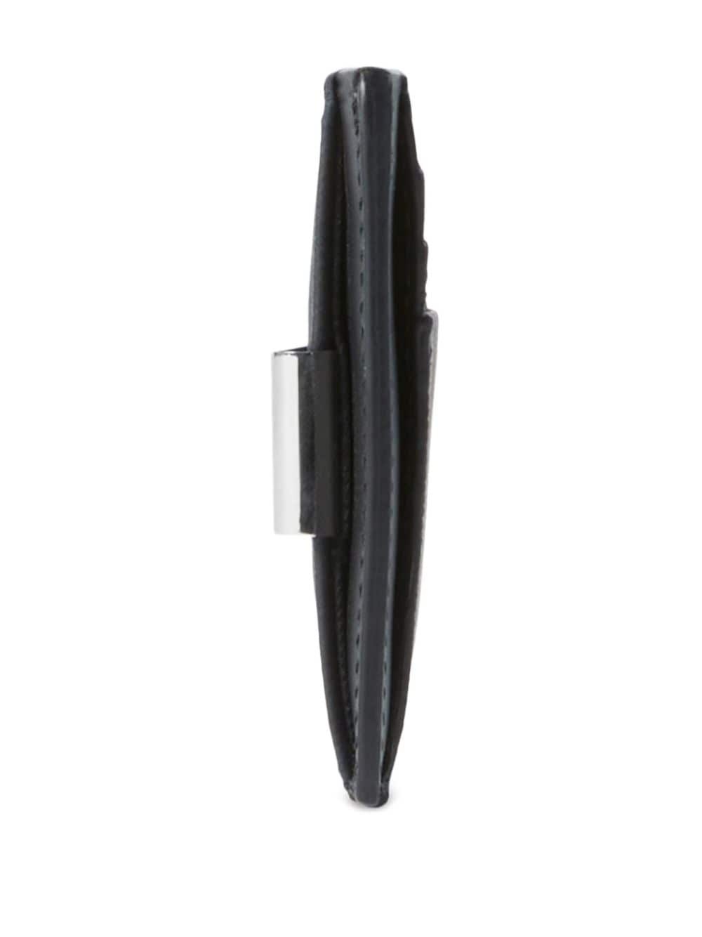 check-pattern clip card holder - 4