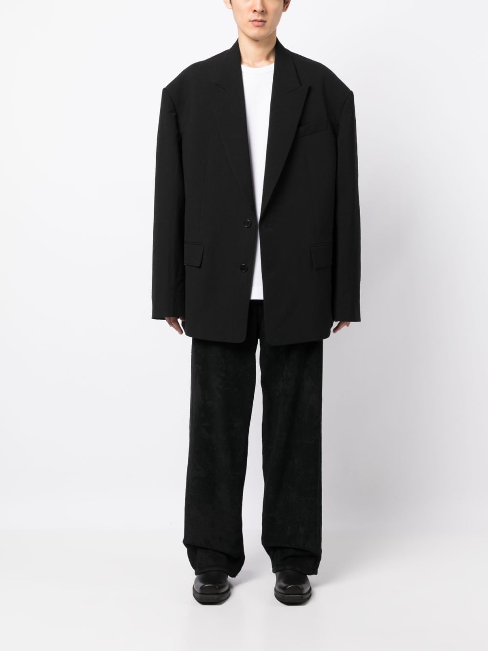 peak-lapels oversized blazer - 6