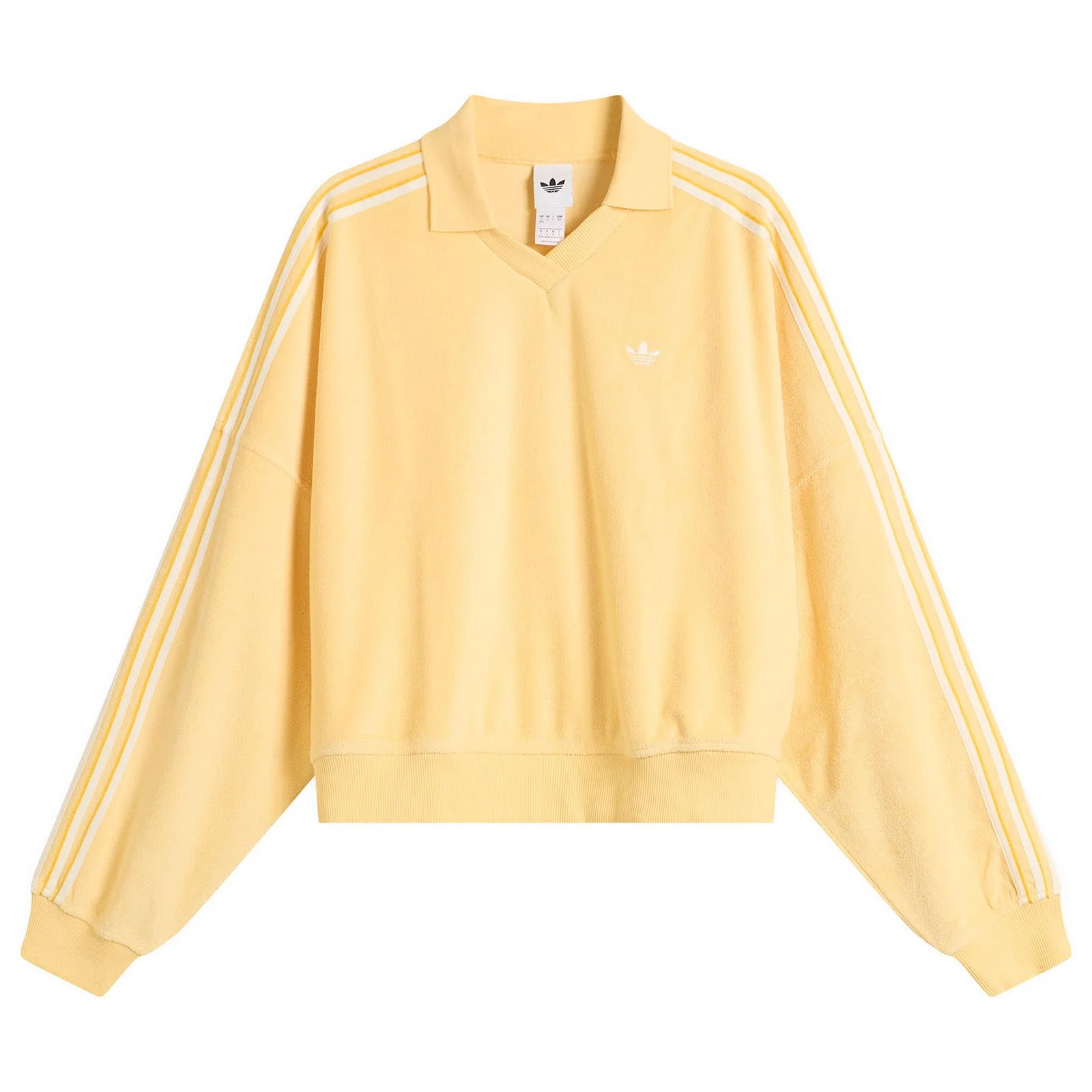 Adidas Terry Towel V Neck Polo Top - 1