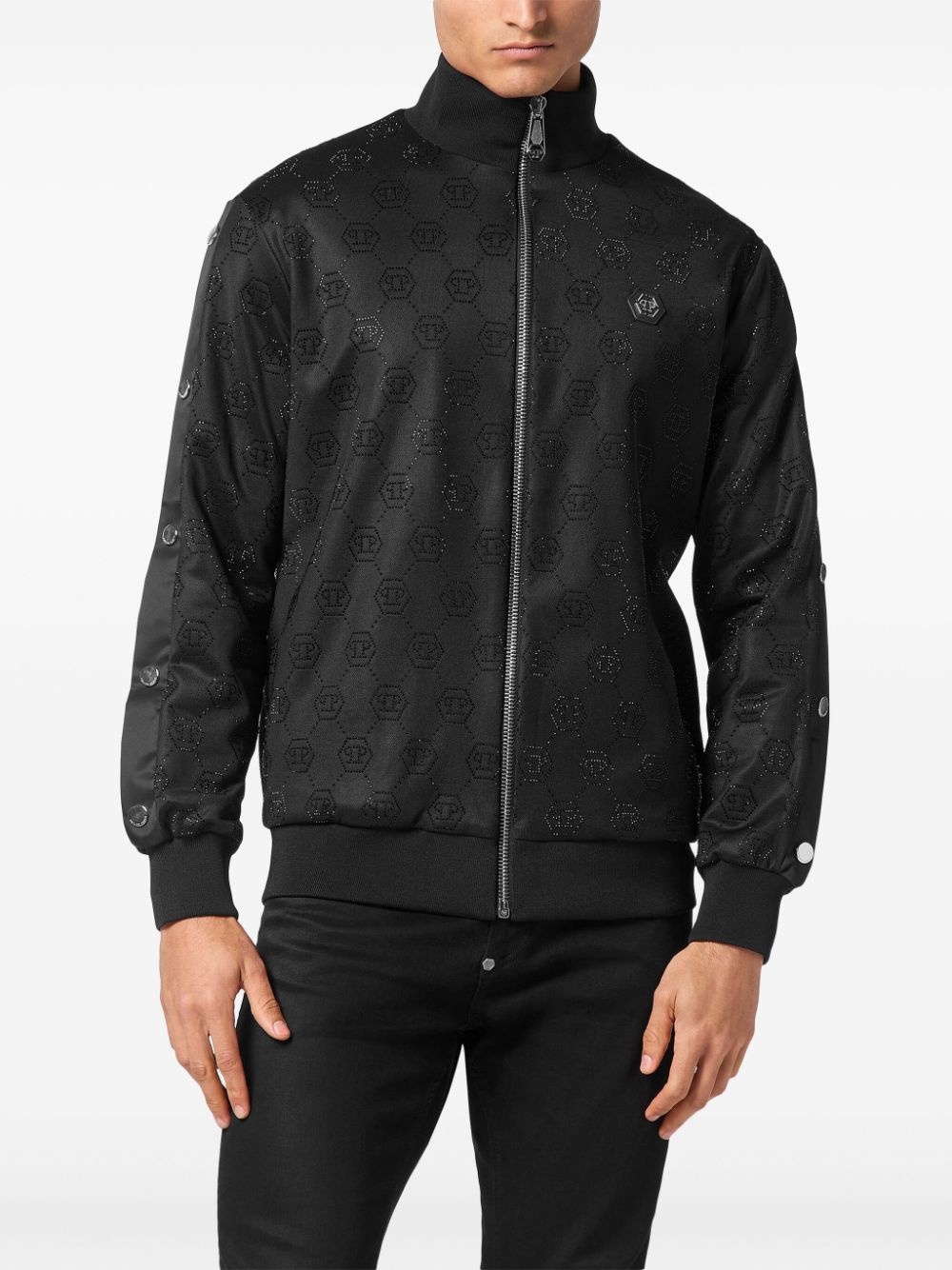 monogram-embellished jacket - 2