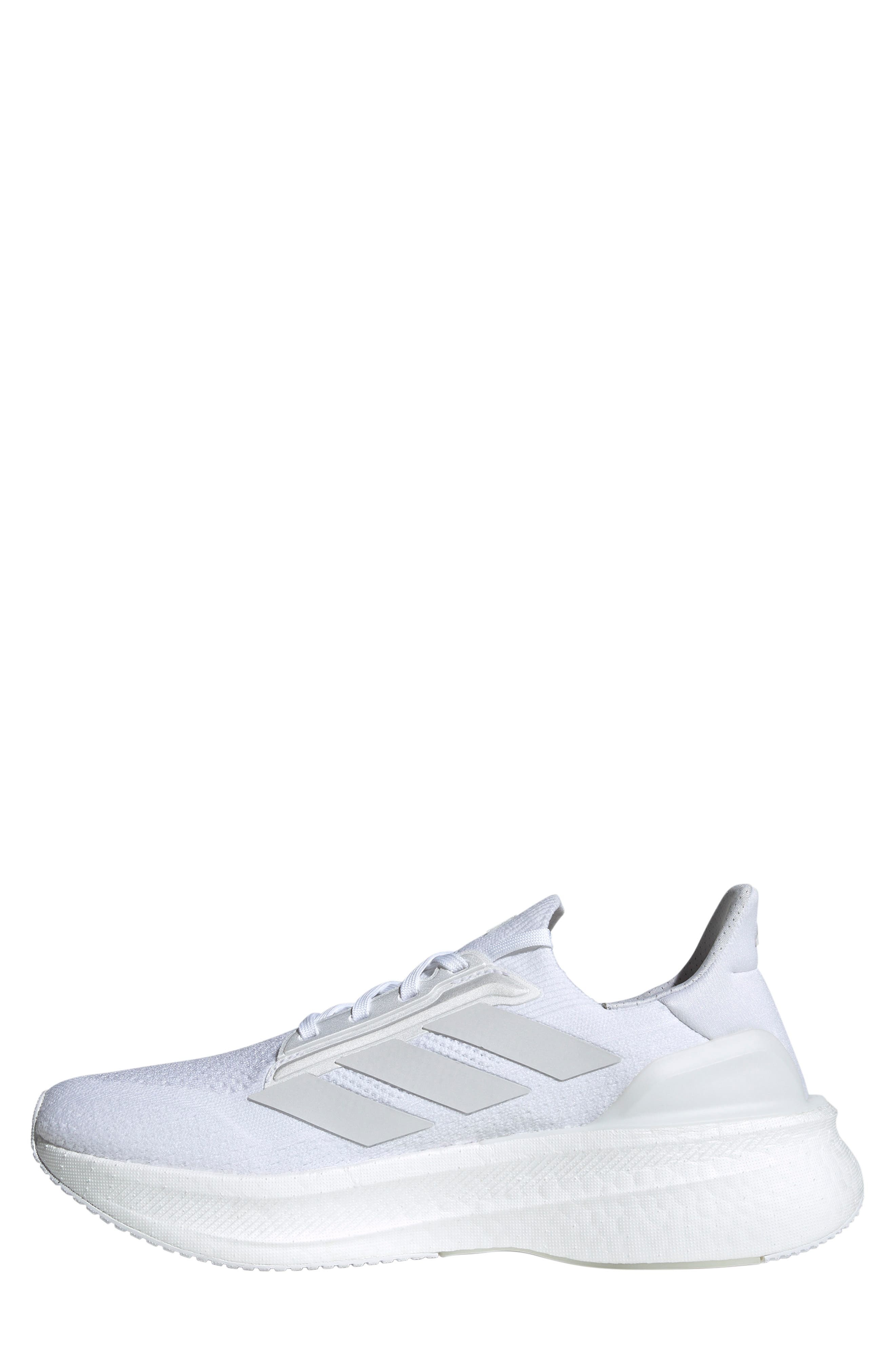 adidas Ultraboost 5x Running Shoe in White/White/Black at Nordstrom - 6